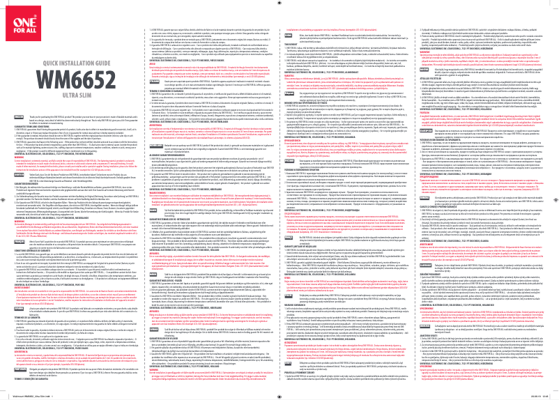 Imagen de la primera página del manual del dispositivo WM 6652