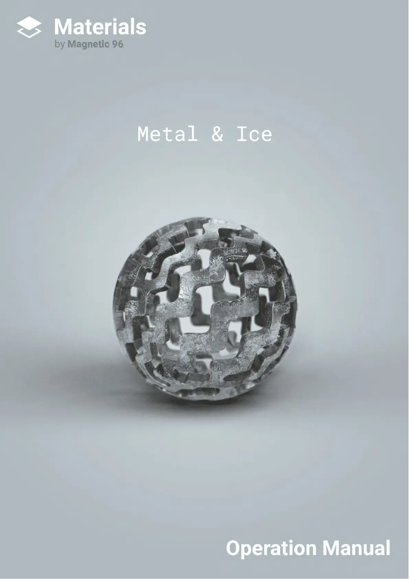 Image de la première page du manuel de l'appareil Materials - Metal & Ice