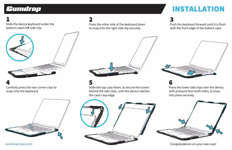 Page n°1 - Manuel utilisateur Gumdrop DropTech