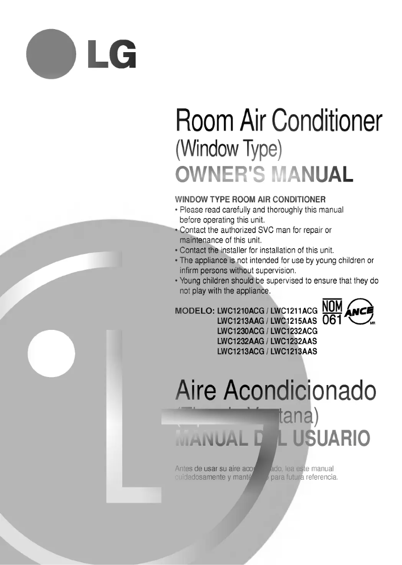 Imagen de la primera página del manual del dispositivo LWC1213AAS