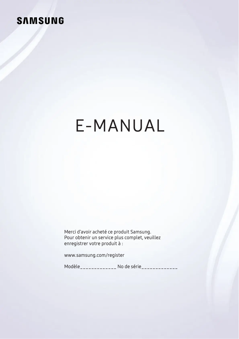 Page n°1 - Manuel utilisateur Samsung UN49K6250AFXZA