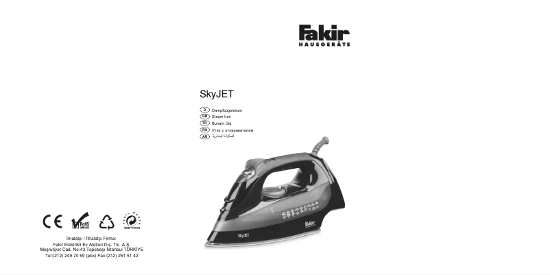 Page 1 de la notice Manuel utilisateur Fakir Skyjet