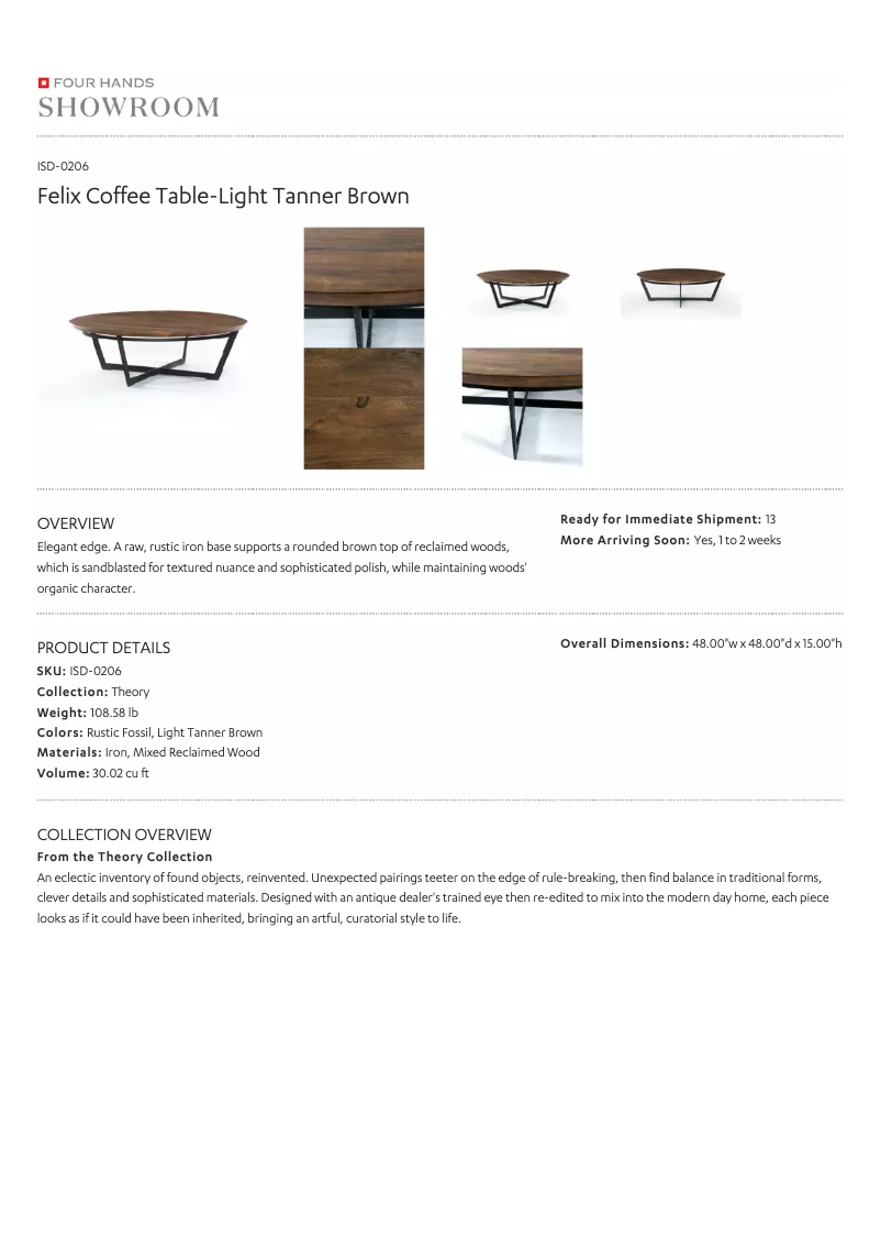 Page 1 de la notice Manuel utilisateur Four Hands ISD-0206