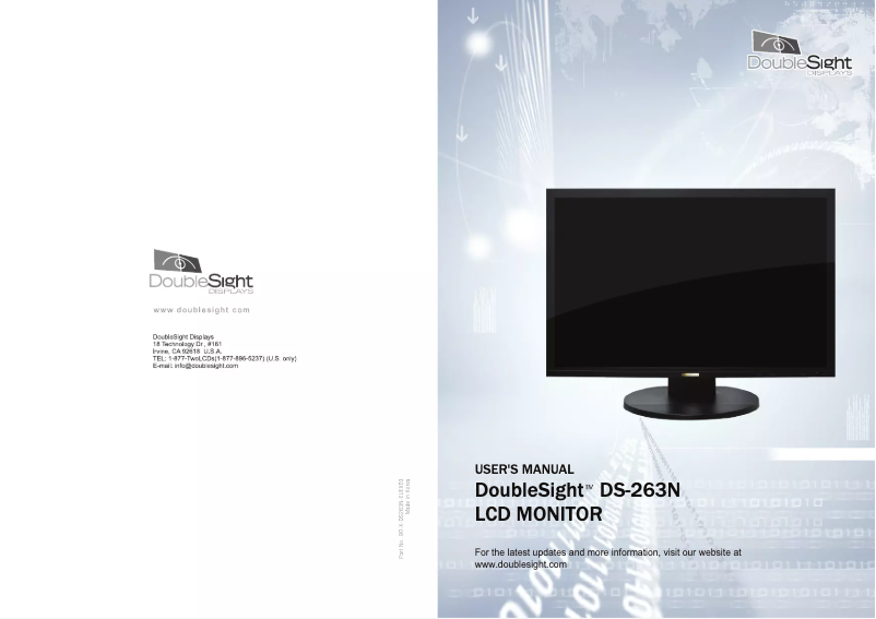 Page n°1 - Manuel utilisateur DoubleSight DS-263N