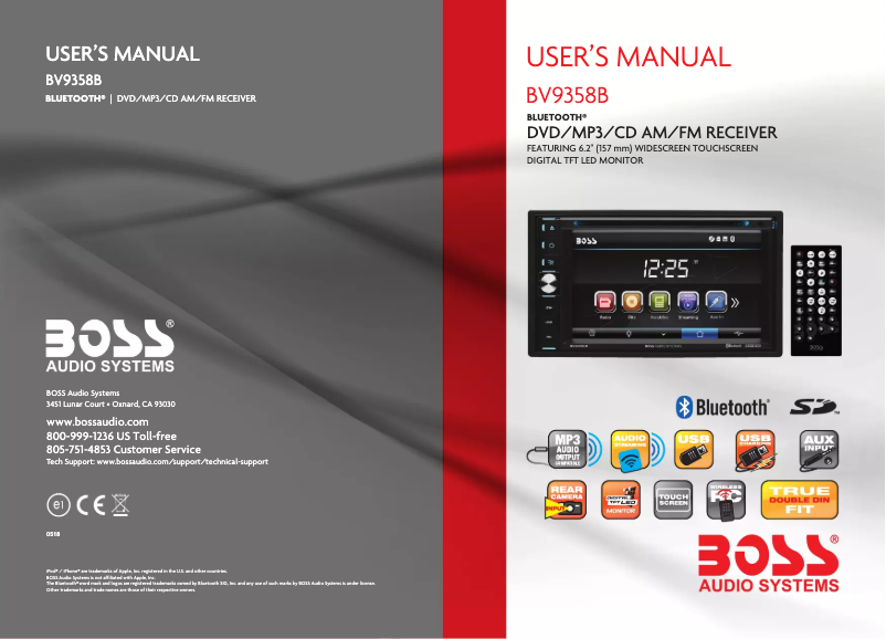 Page n°1 - Manuel utilisateur Boss BV9358B