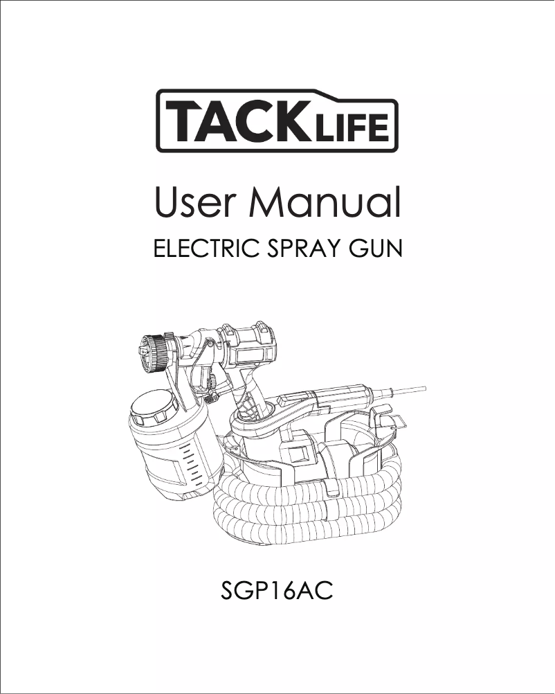 Page 1 de la notice Manuel utilisateur Tacklife SGP16AC