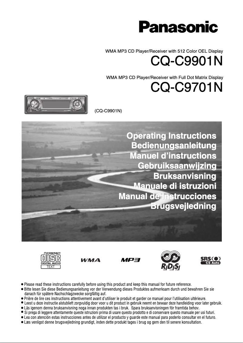 Page 1 de la notice Manuel utilisateur Panasonic CQ-C9701N
