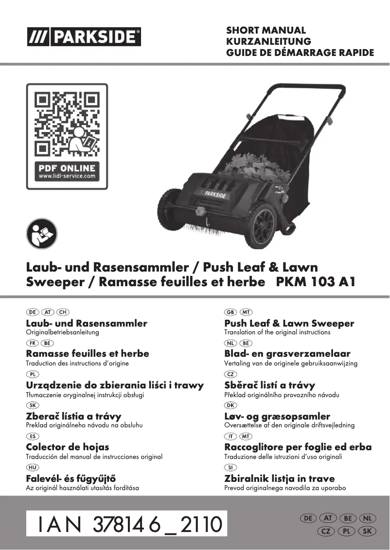 Page n°1 - Manuel utilisateur Parkside IAN 378146