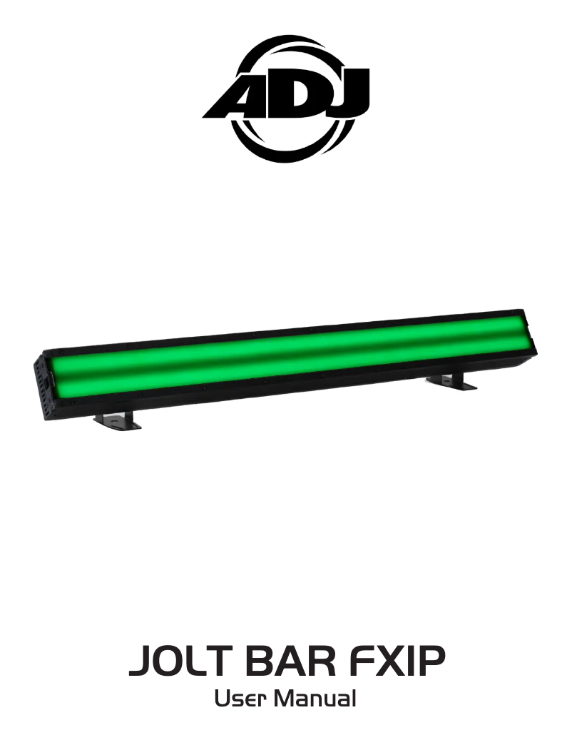 Page 1 de la notice Manuel utilisateur Adj Jolt Bar FXIP