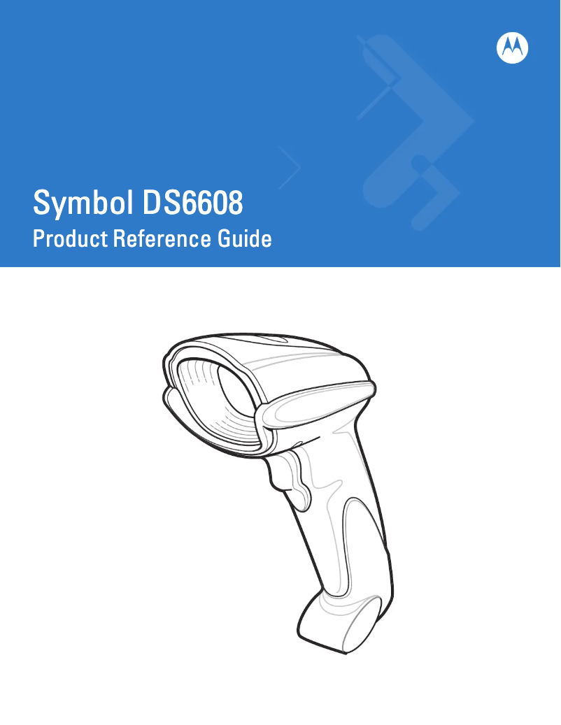 Image de la première page du manuel de l'appareil Symbol DS6608