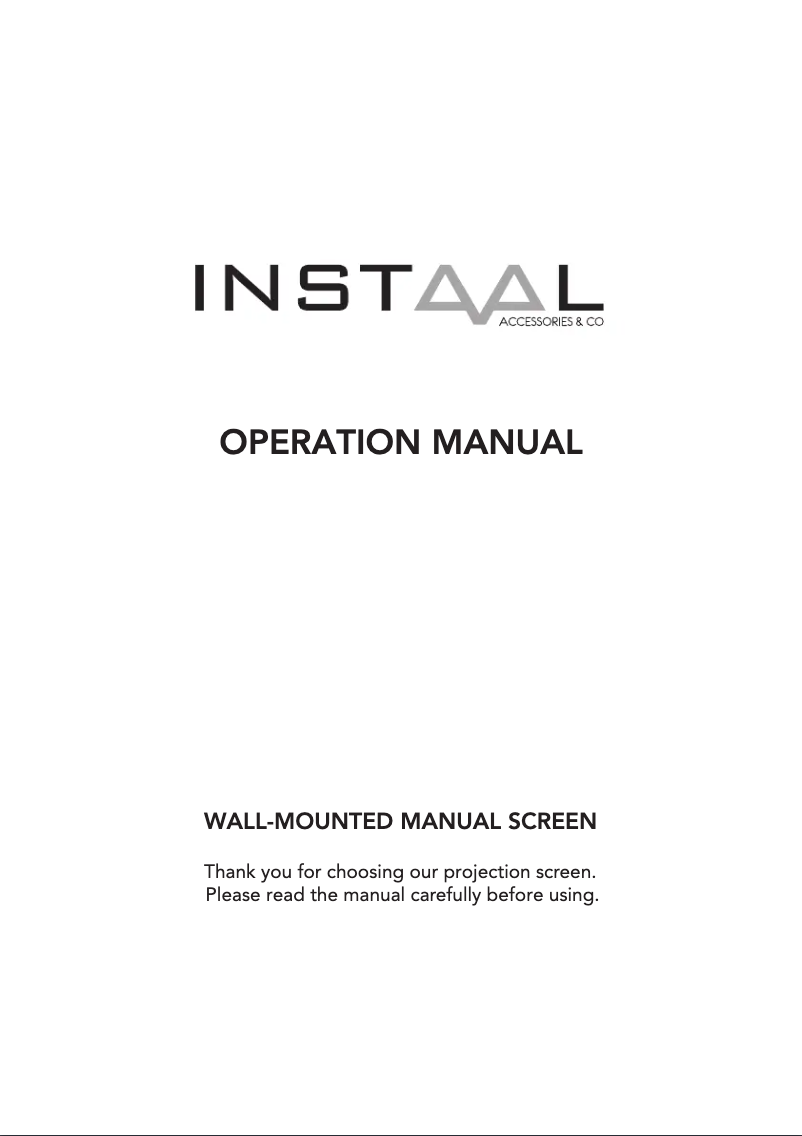 Page n°1 - Manuel utilisateur Instaal INSMAN 200C