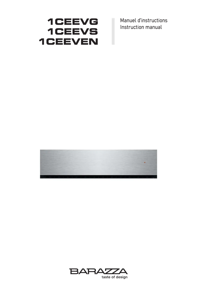 Image de la première page du manuel de l'appareil 1CEEVG