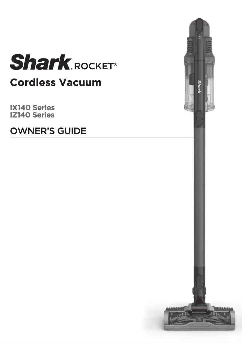 Page n°1 - Manuel utilisateur Shark Rocket IX141H