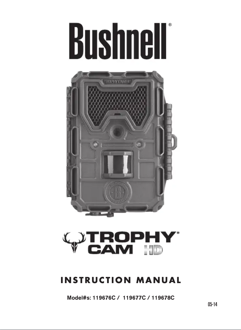 Page n°1 - Manuel utilisateur Bushnell Trophy Cam 119677C