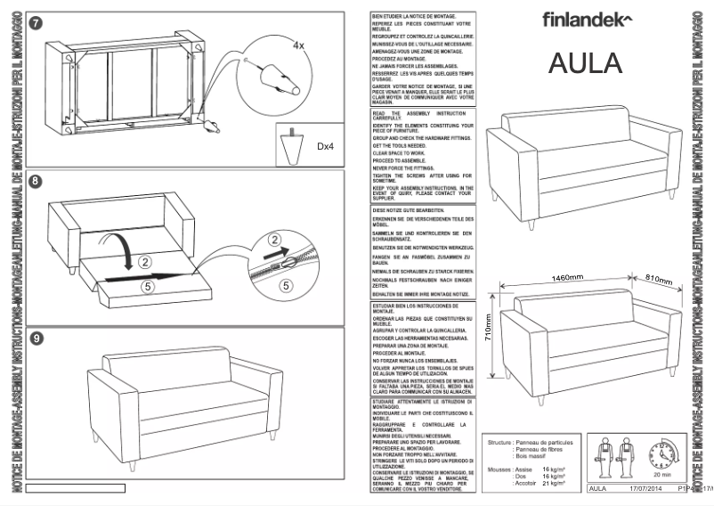 Page n°1 - Manuel utilisateur Finlandek AULA