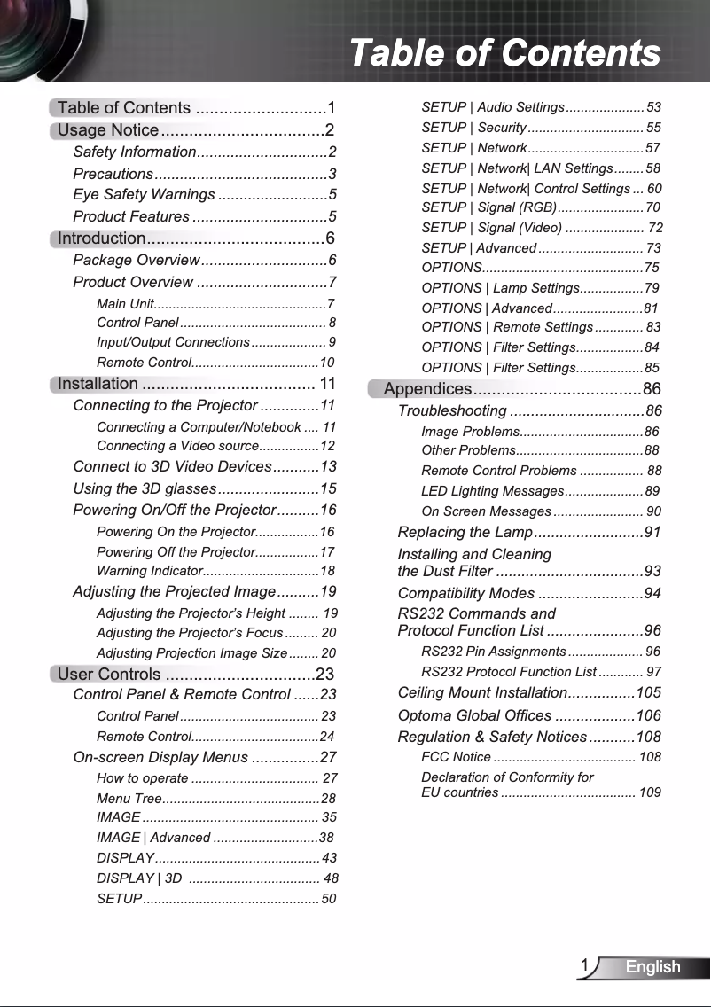 Image de la première page du manuel de l'appareil W319USTED