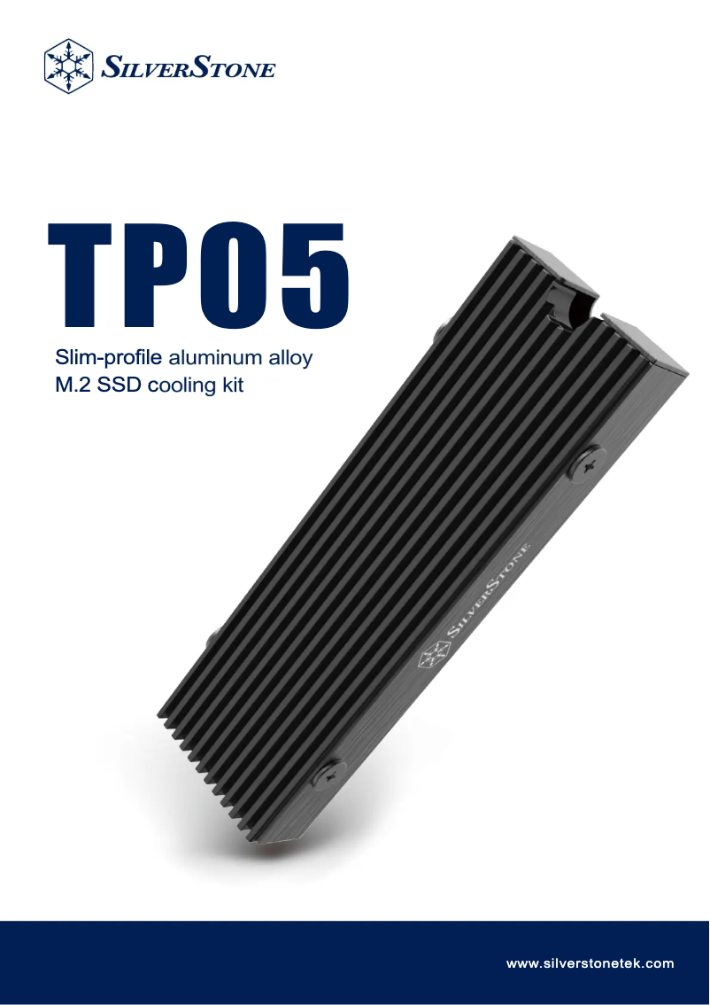 Page 1 de la notice Manuel utilisateur Silverstone TP05