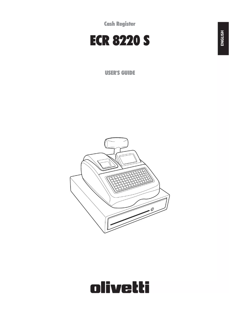 Page 1 de la notice Manuel utilisateur Olivetti ECR 8220 S
