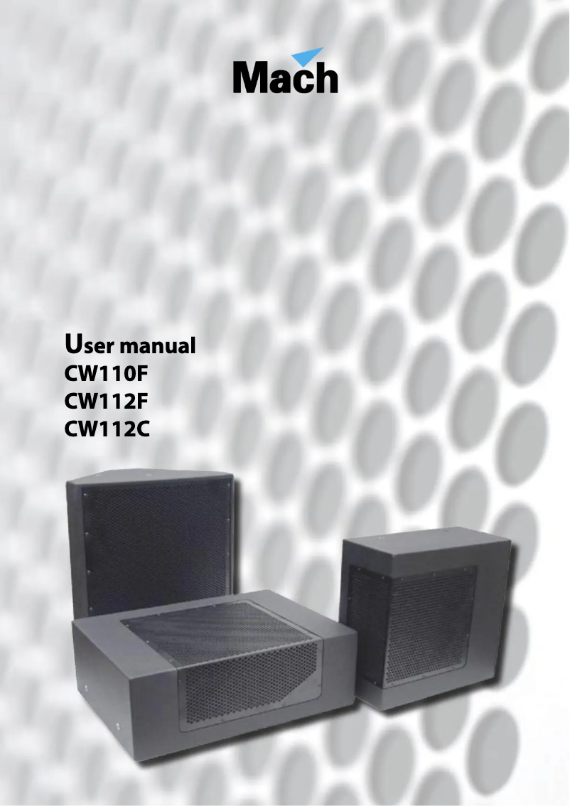 Image de la première page du manuel de l'appareil CW110 F