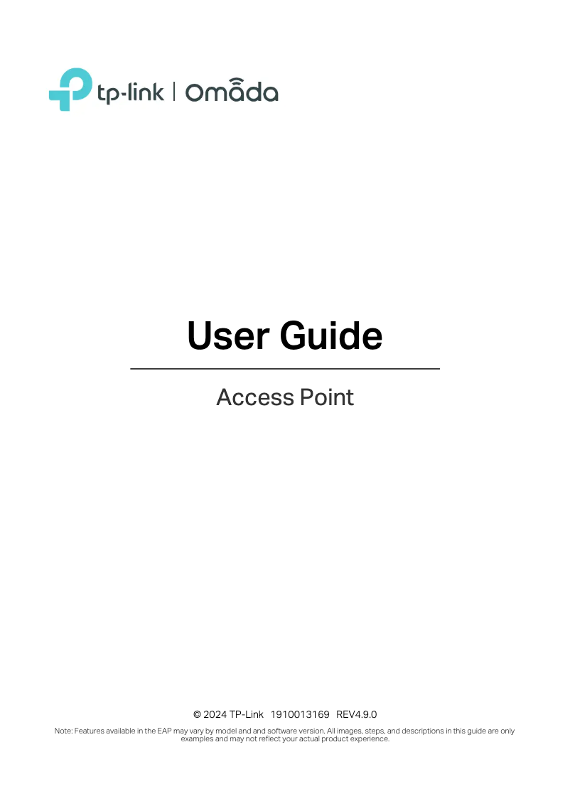 Page 1 de la notice Manuel utilisateur TP-Link Omada EAP625-Outdoor HD