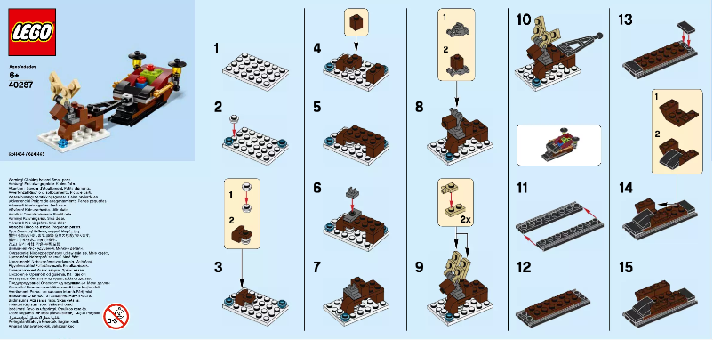 Page 1 of the manual User Manual Lego Sleigh 40287