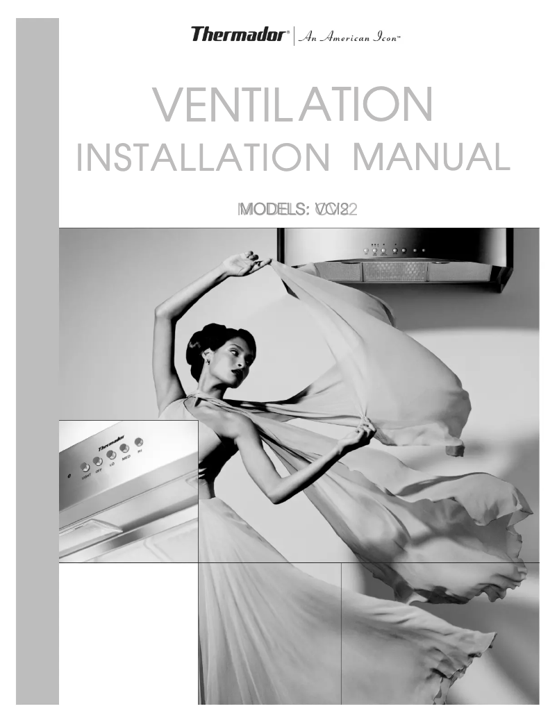 Page n°1 - Guide d'installation Thermador VCI21CS