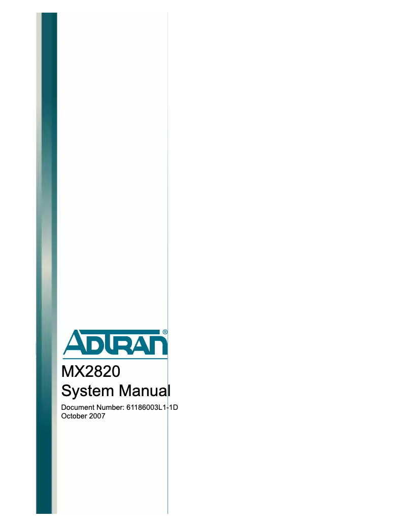 Image de la première page du manuel de l'appareil MX2820