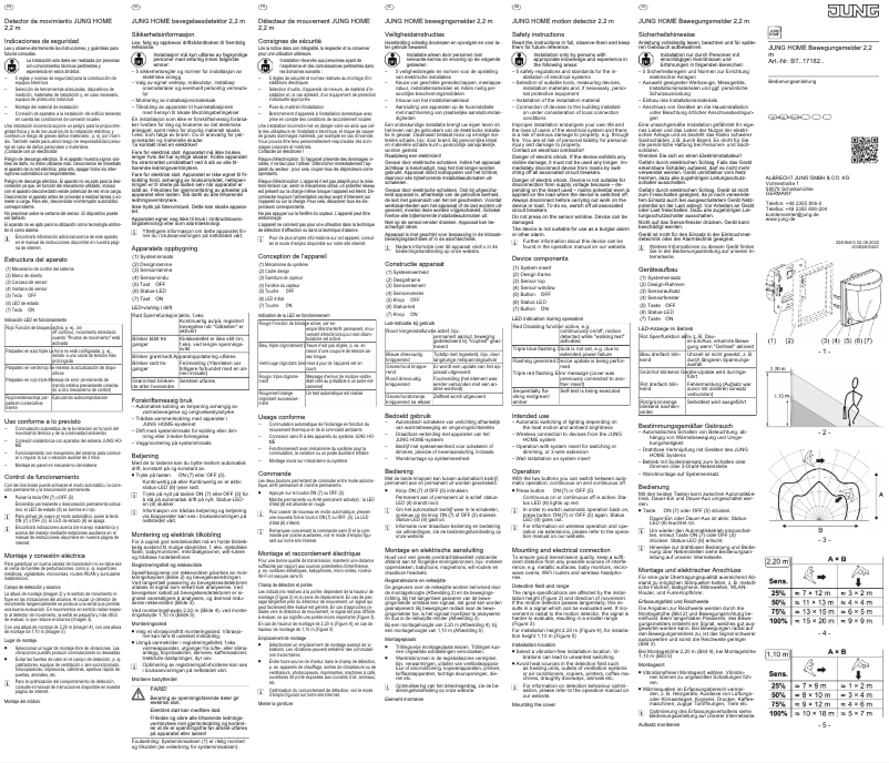 Page 1 de la notice Manuel utilisateur JUNG BTES17182