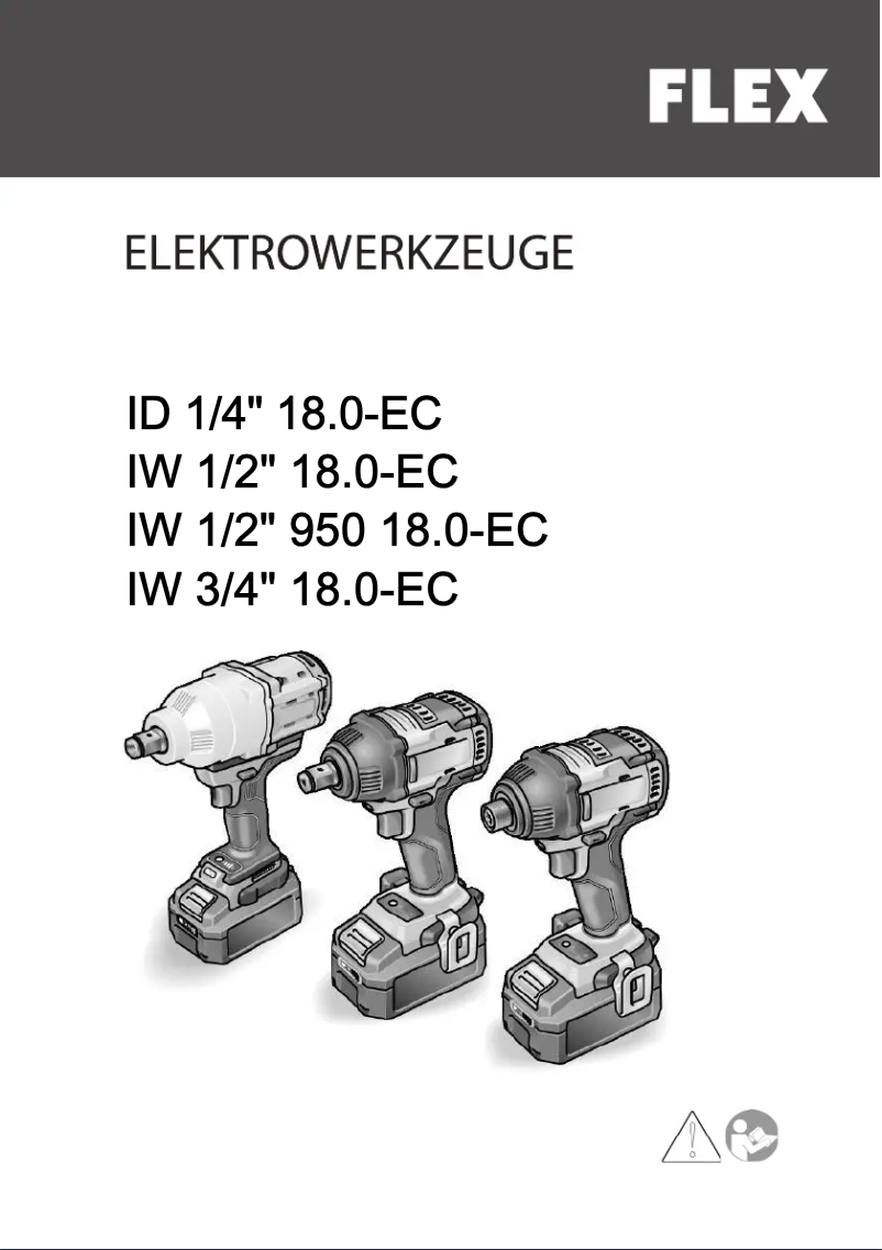 Page n°1 - Manuel utilisateur Flex IW 1/2" 950 18.0-EC