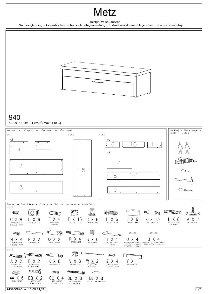 Page n°1 - Manuel utilisateur BoConcept Metz