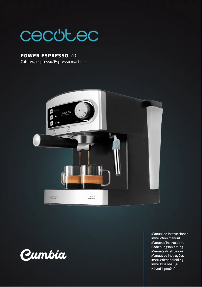 Page n°1 - Manuel utilisateur Cecotec Power Espresso