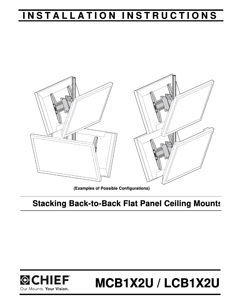 Page 1 de la notice Manuel utilisateur Chief LCB1X2U