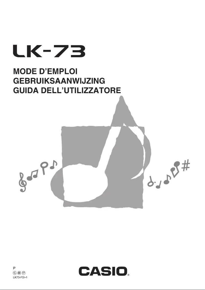 Image de la première page du manuel de l'appareil LK-73