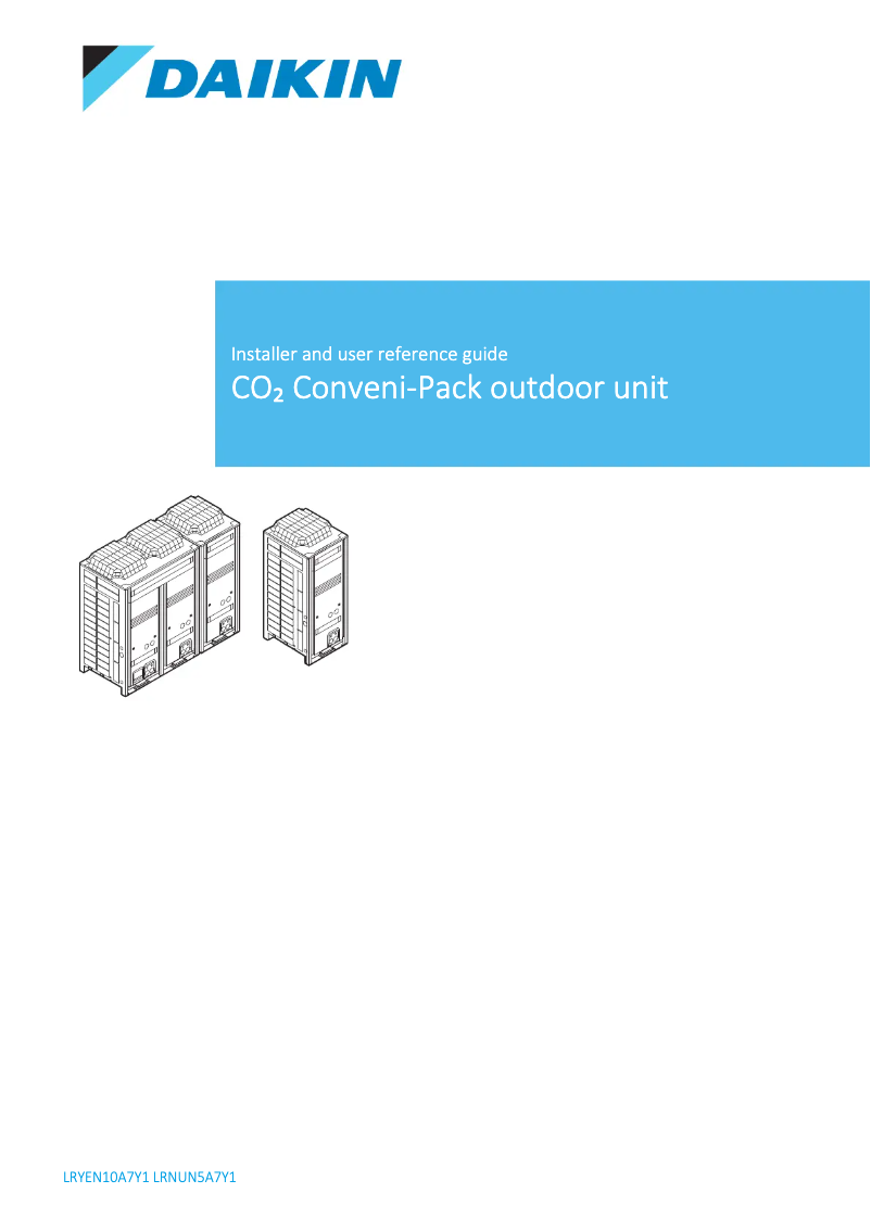 Page n°1 - Manuel utilisateur Daikin LRYEN10A7Y1