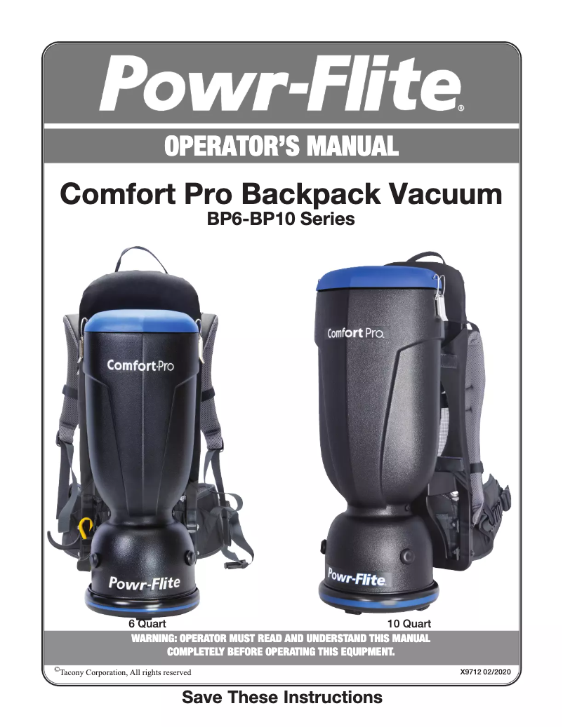 Image de la première page du manuel de l'appareil BP10P