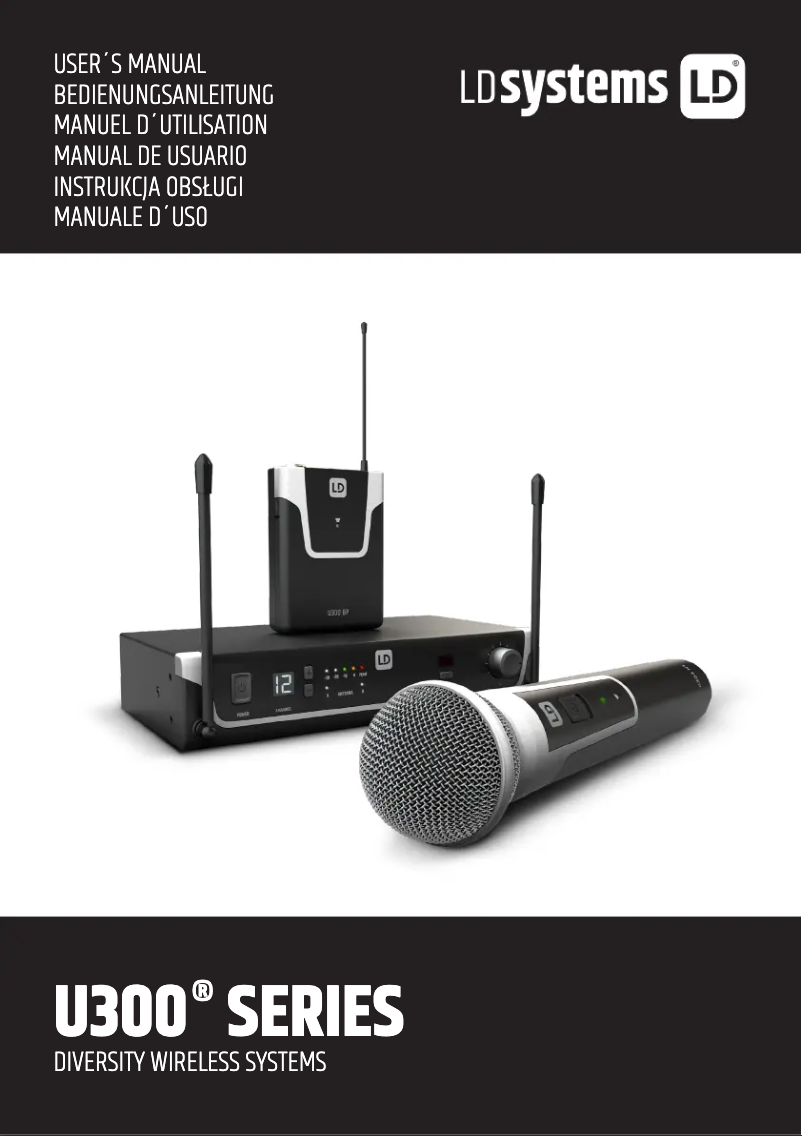 Page 1 de la notice Manuel utilisateur LD Systems U306 HHD