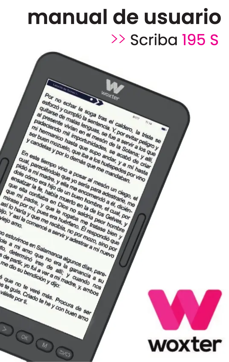 Page n°1 - Manuel utilisateur Woxter Scriba 195 S