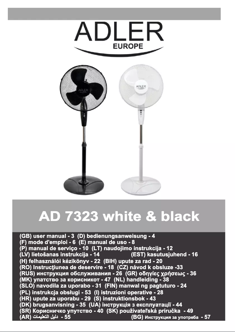 Página 1 del manual Manual de usuario Adler AD 7323