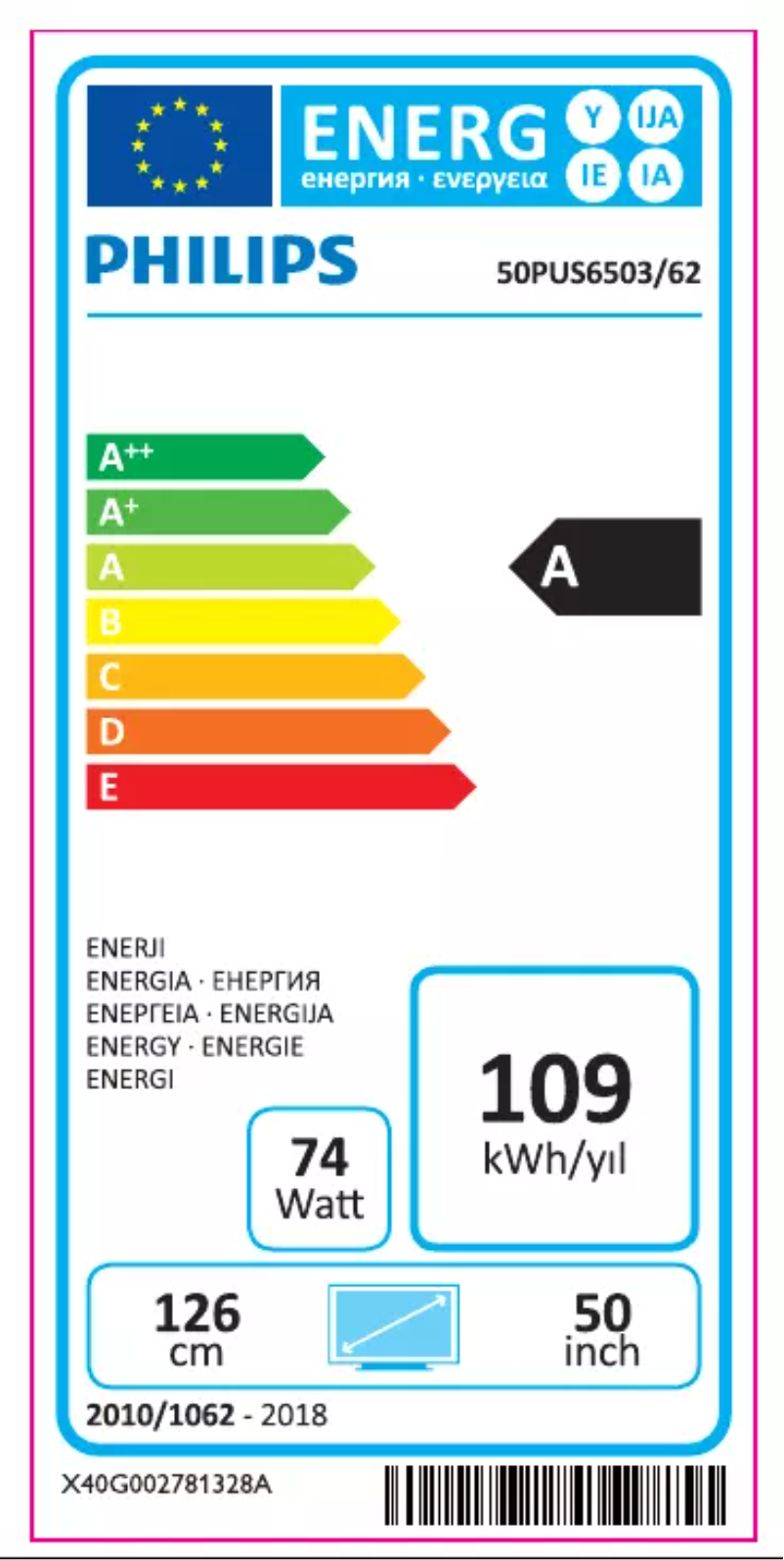 First page image of the manual for 50PUS6503