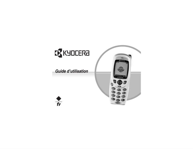 Page 1 de la notice Manuel utilisateur Kyocera QCP 3000