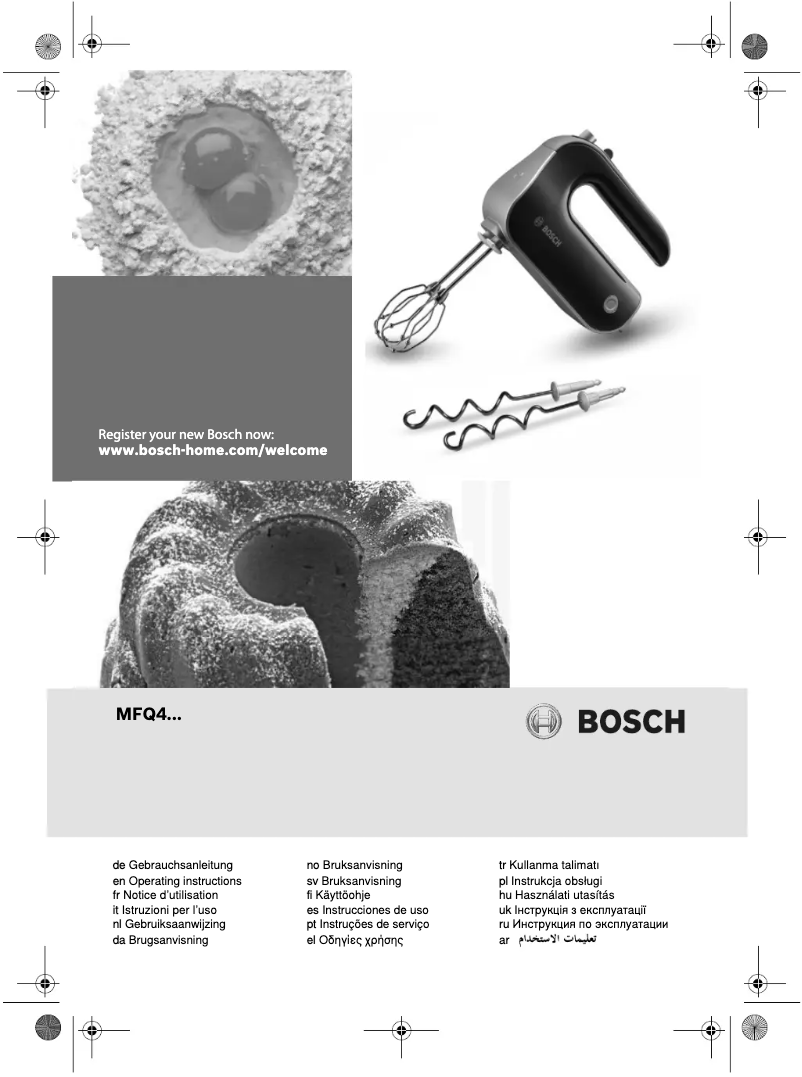 Página 1 del manual Manual de usuario Bosch Styline MFQ4020