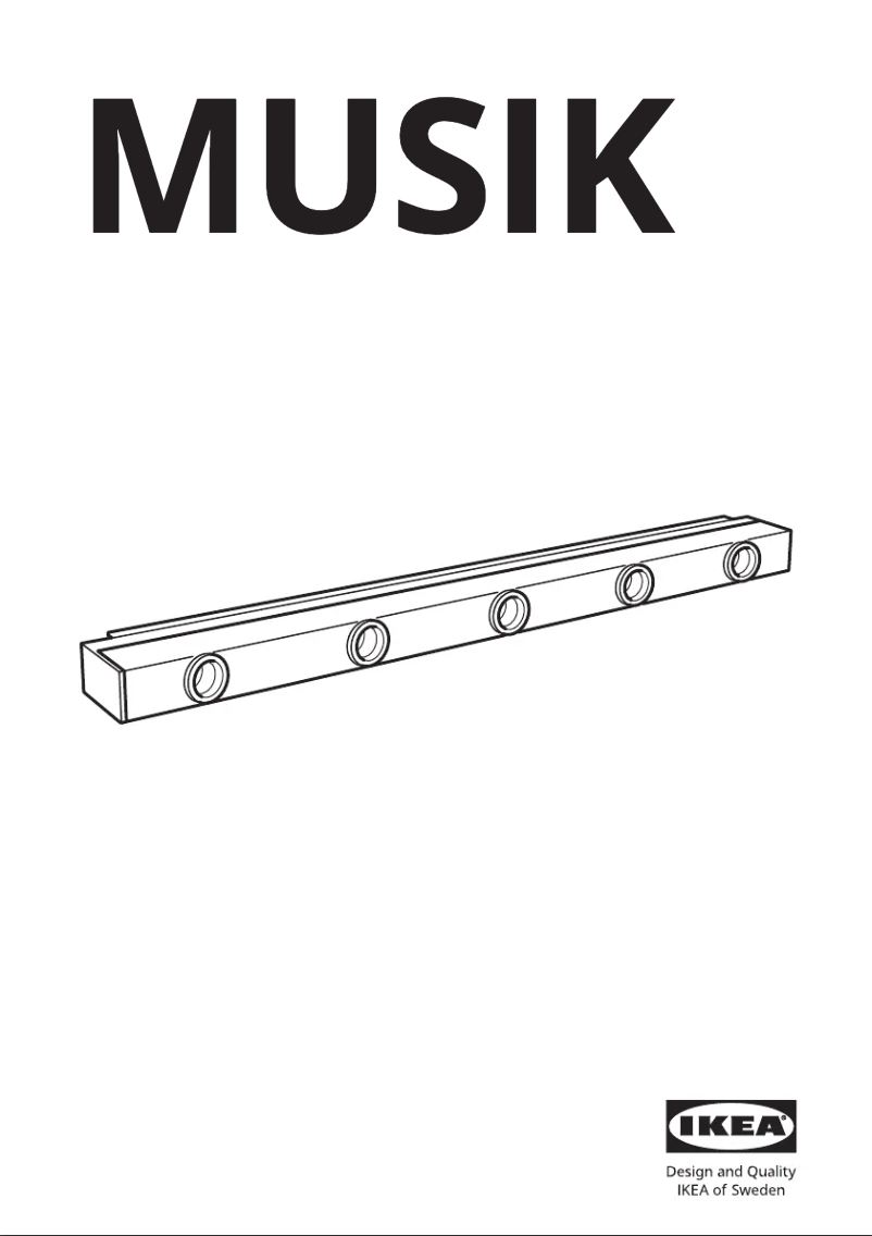 Page 1 de la notice Manuel utilisateur Ikea MUSIK 404.070.31