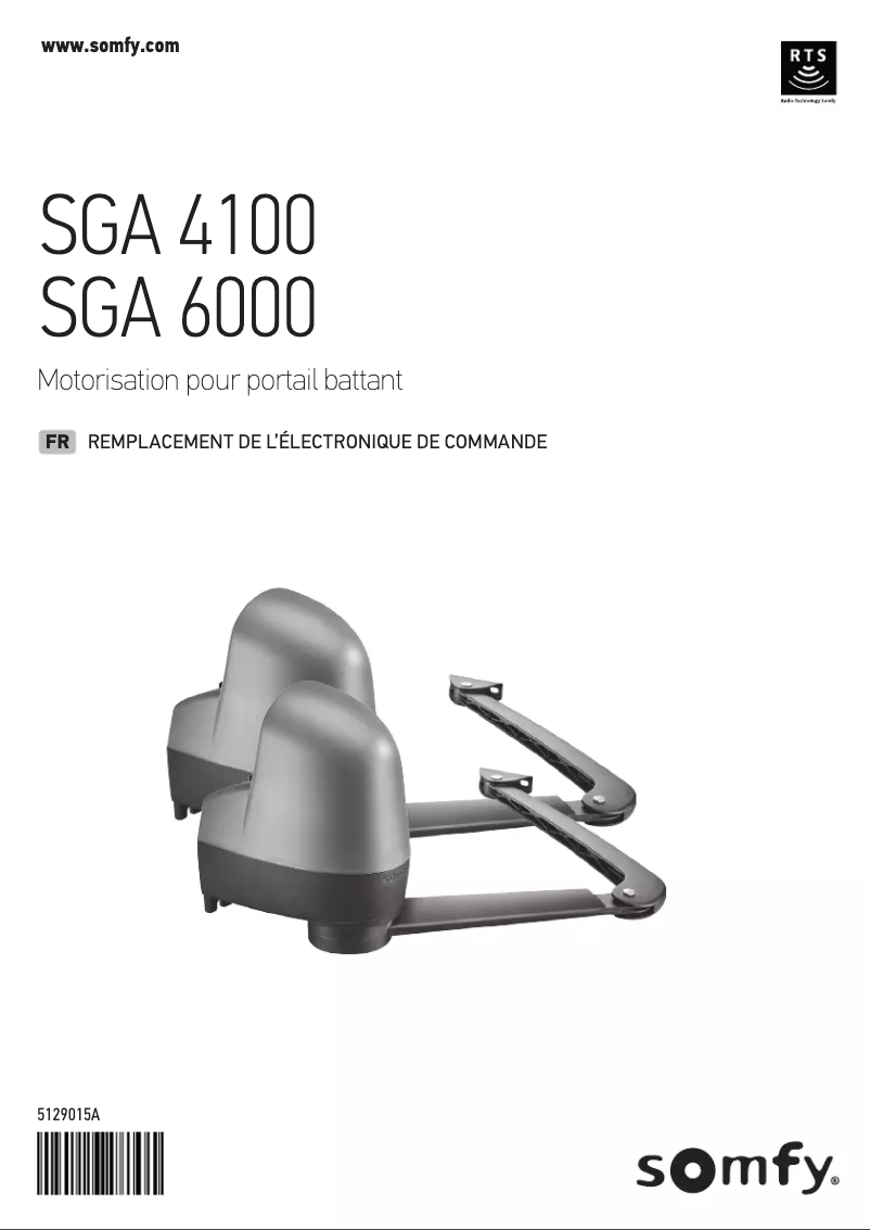 Page 1 de la notice Manuel utilisateur Somfy SGA 4100