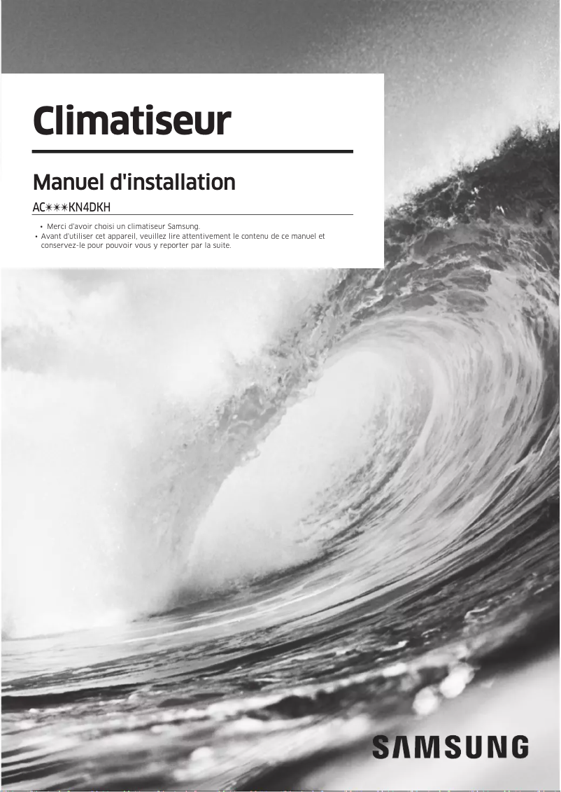 Image de la première page du manuel de l'appareil AC140KX4DKH/EU