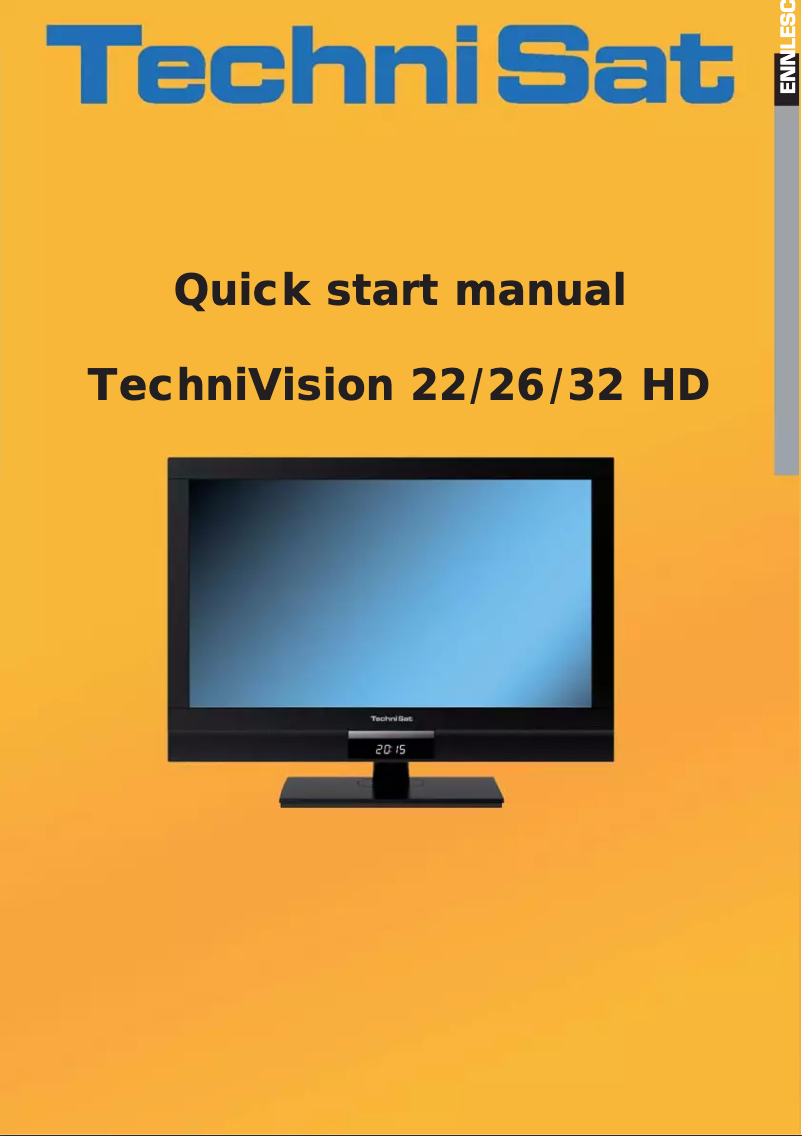 Image de la première page du manuel de l'appareil TechniVision 26 HD