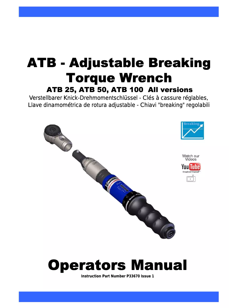 Page n°1 - Manuel utilisateur Gedore ATB 25 D