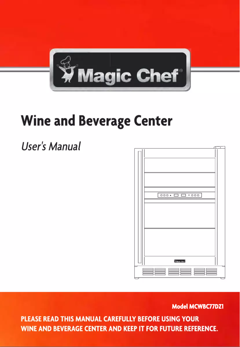 Page 1 de la notice Manuel utilisateur Magic Chef MCWBC77DZ1