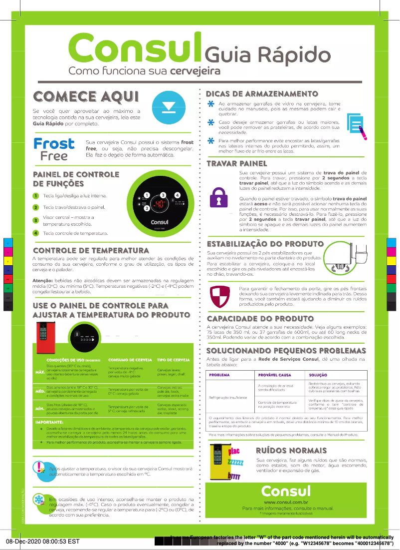 Page 1 de la notice Manuel utilisateur Consul CZD12AV