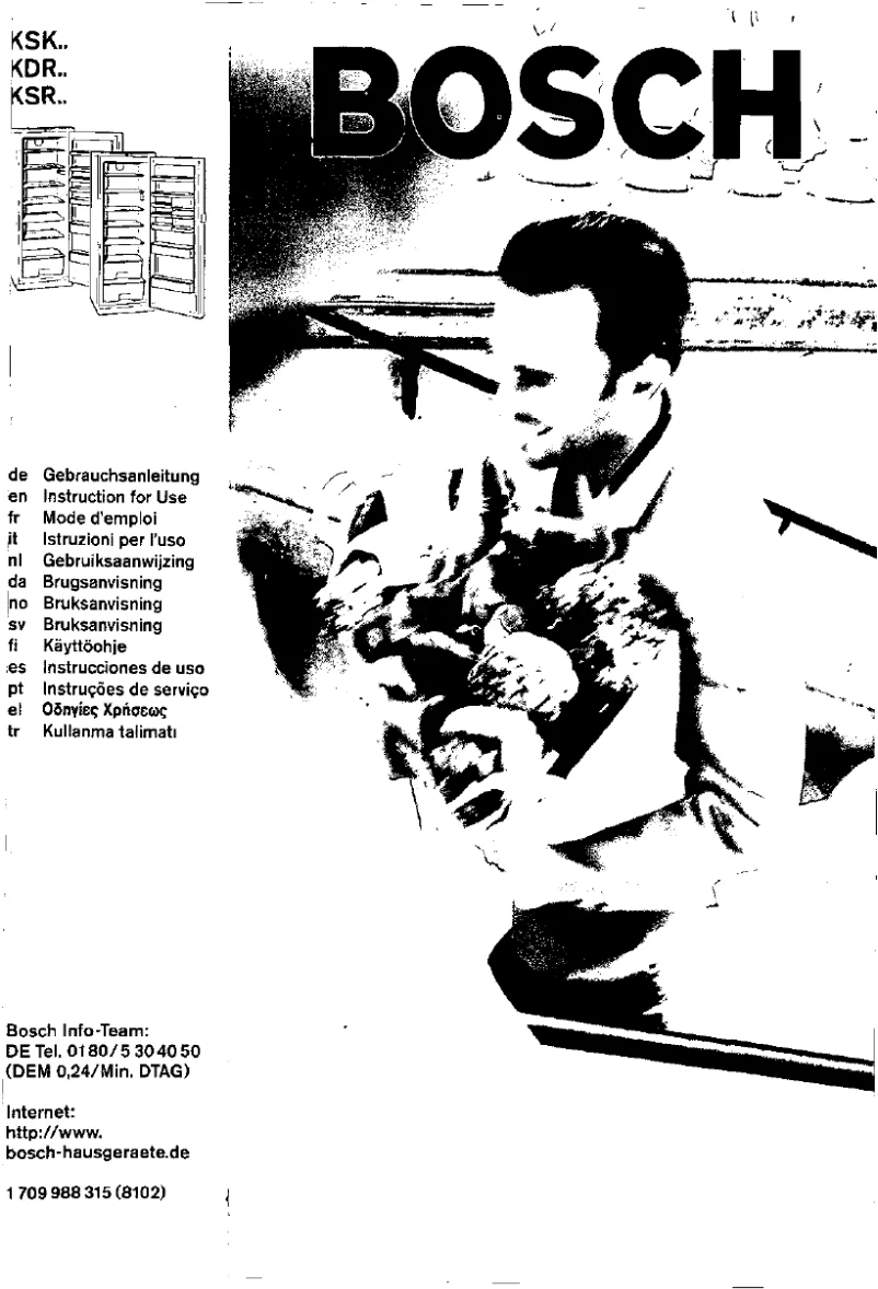 Page n°1 - Manuel utilisateur Bosch KSK4020SD