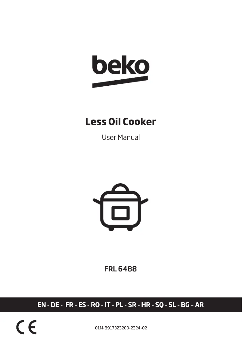 Page 1 de la notice Manuel utilisateur Beko FRL6488